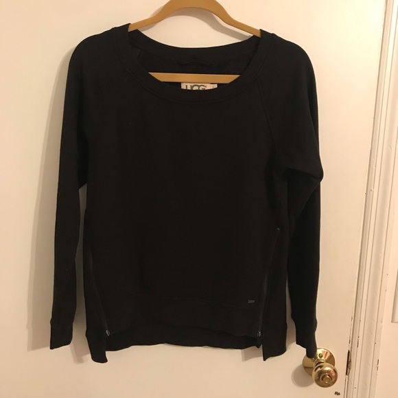 UGG Black Morgan Side Zip Pullover Sweater - Picture 4 of 7
